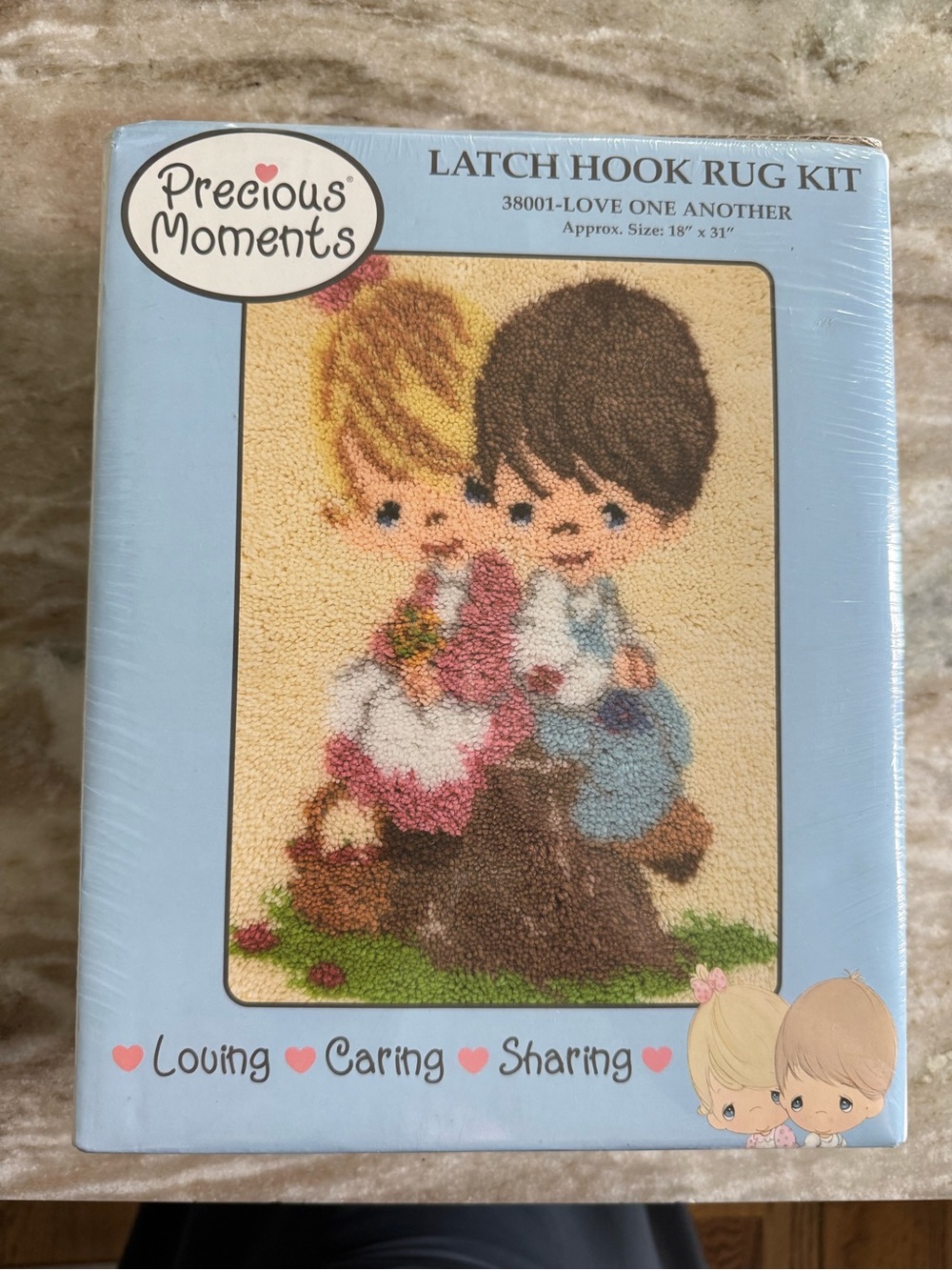 Vintage Precious Moments Latch Hook Rug Kit